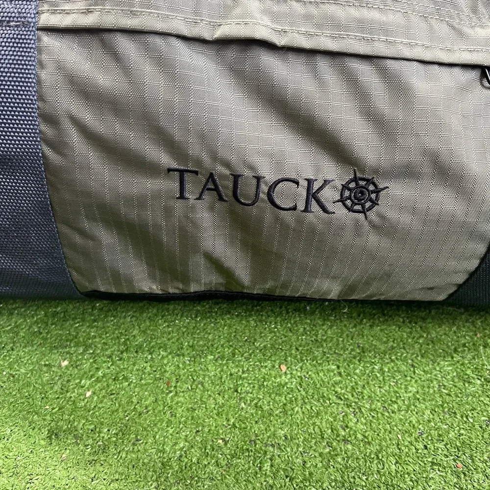 Tauck Duffle Bag LG Weekender Bag Ripstop Grey Olive Drab Carry On Travel Bag